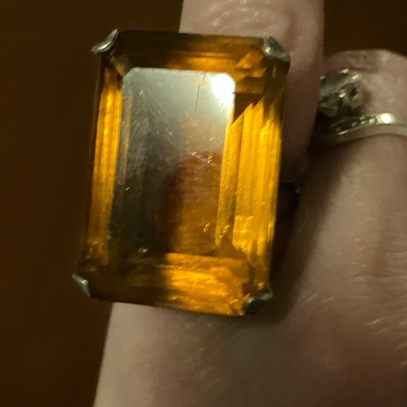 💍Beautiful1890 Natural Citrine Ring!size 3-4!+resized! Perfectly Beautiful!👑💍 - Picture 11 of 11